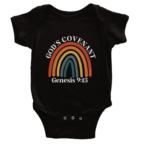 God's Covenant Rainbow Classic Baby Short Sleeve Bodysuit