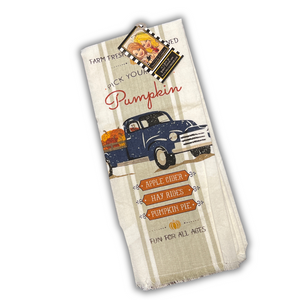 Pick Your Own Pumpkin Truck Decorative Towel