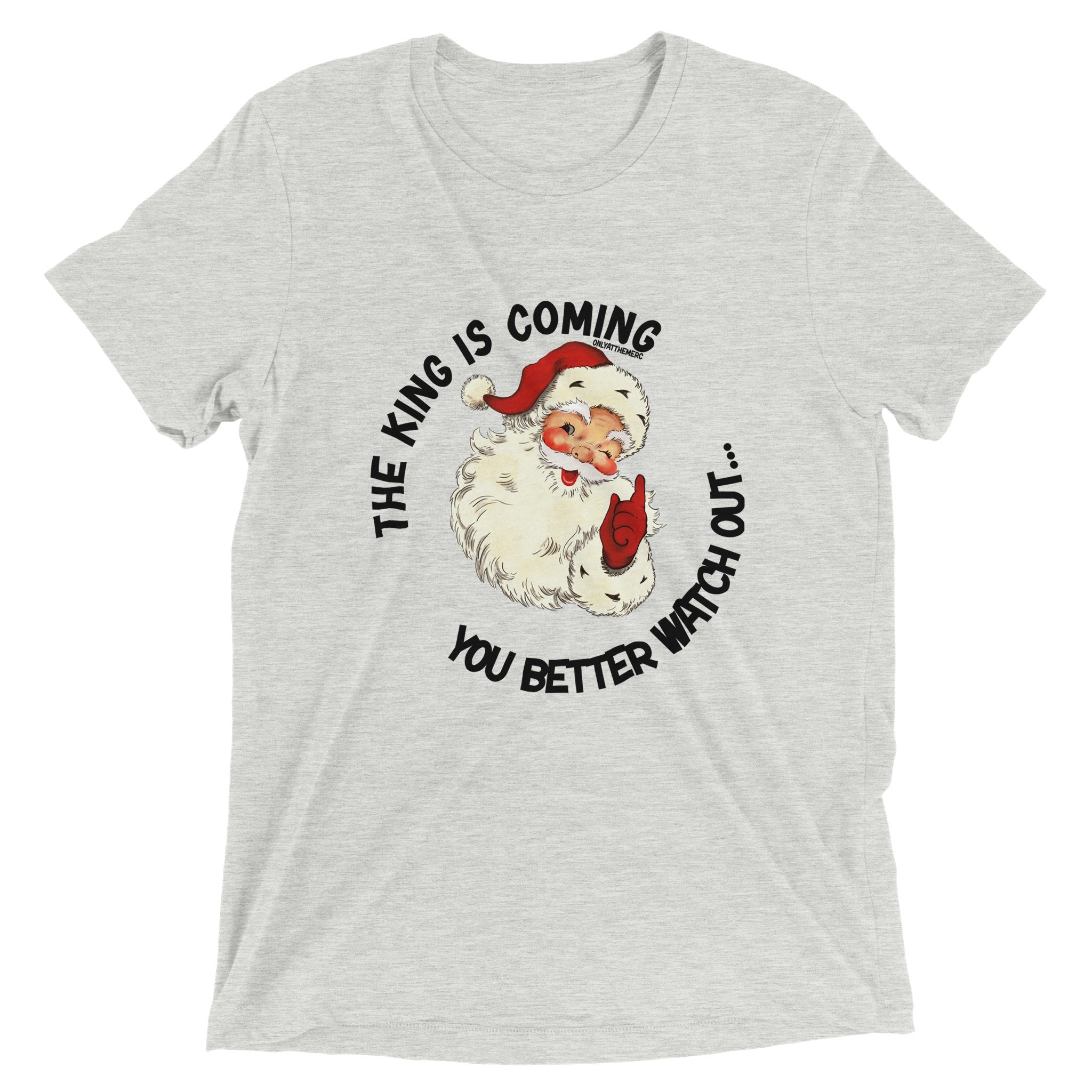 "The King is Coming" Triblend Unisex Crewneck T-shirt