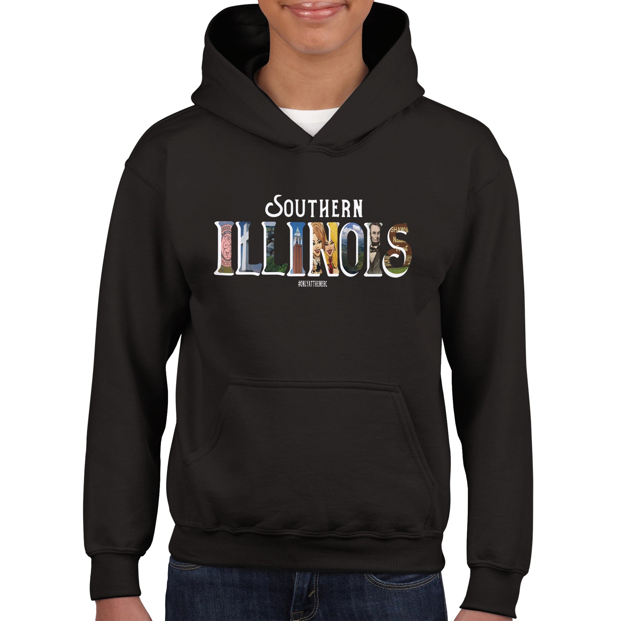 "Southern Illinois" Classic Kids Pullover Hoodie