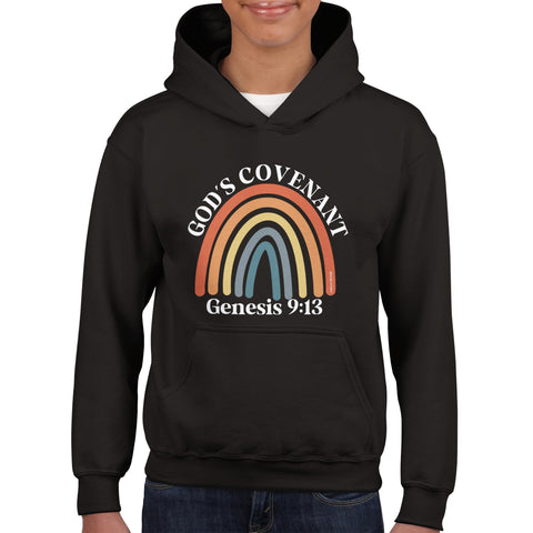 God's Covenant Rainbow Classic Kids Pullover Hoodie