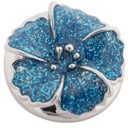 High Glitter Flower Jewelry Snap