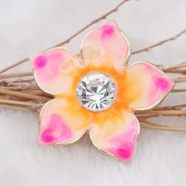 Resin Floral Jewelry Snap