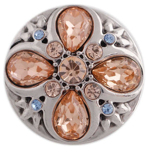 Rhinestone Metal Accent Jewelry Snap
