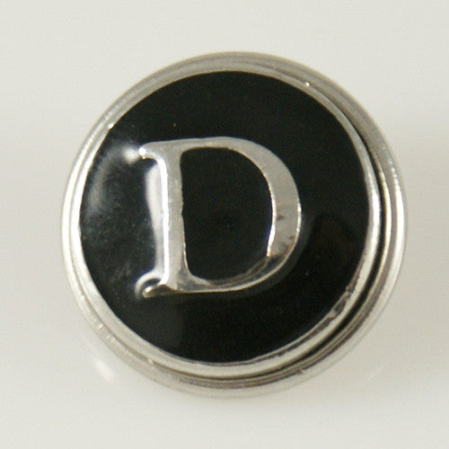 Alphabet Letters Typewriter Style Jewelry Snap