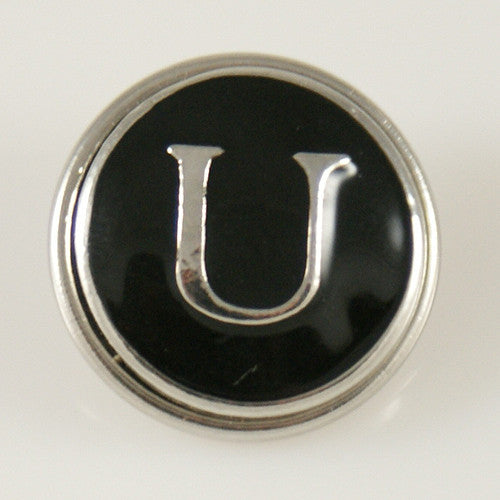 Alphabet Letters Typewriter Style Jewelry Snap