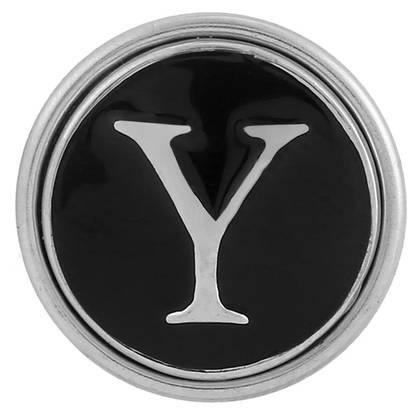Alphabet Letters Typewriter Style Jewelry Snap