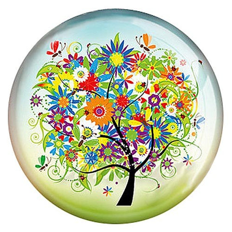 Painted Flora Tree Print Jewelry Snap