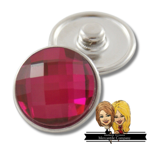 Faceted Glass Jewelry Snap