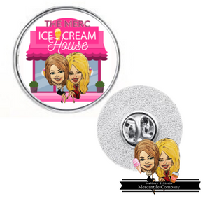 Ice Cream House Lapel Pin