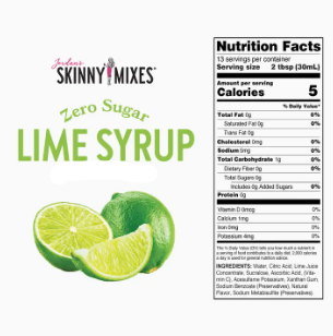 Skinny Lime Syrup 375mL