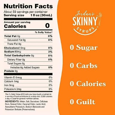 Skinny Salted Caramel Syrup 1.57L