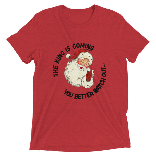 "The King is Coming" Triblend Unisex Crewneck T-shirt