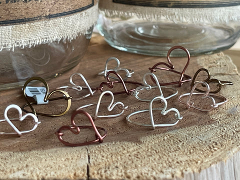 Silver Wire Wrapped Heart Ring