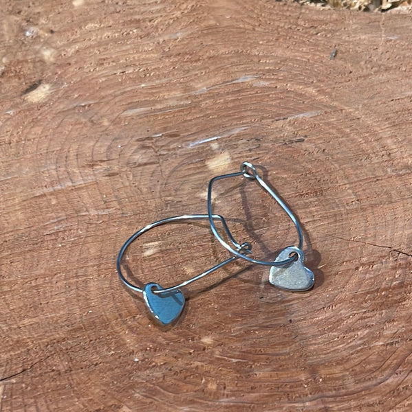Artisan Crafted Bent Wire Earrings