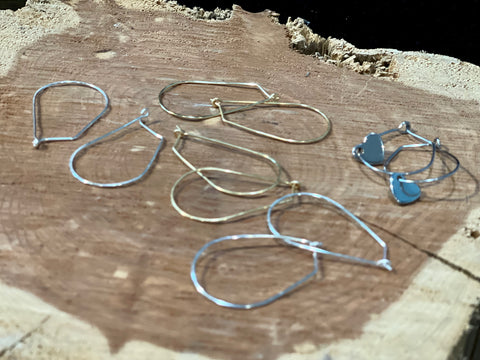 Artisan Crafted Bent Wire Earrings
