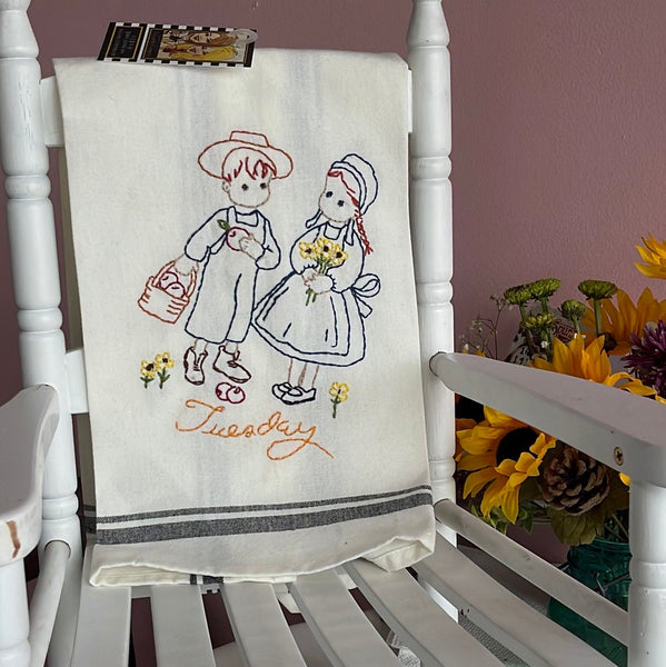 Amish Kids Tea Towel