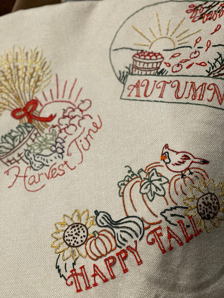 Fall Harvest Time Pillow