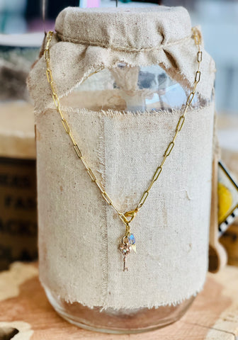 Skeleton Key Link Necklace