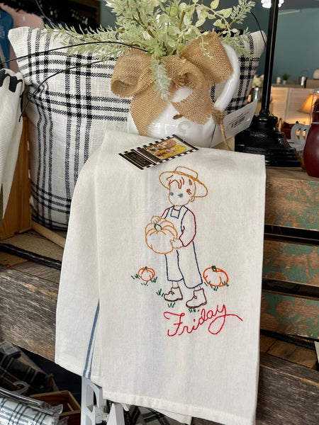 Amish Boy Tea Towel