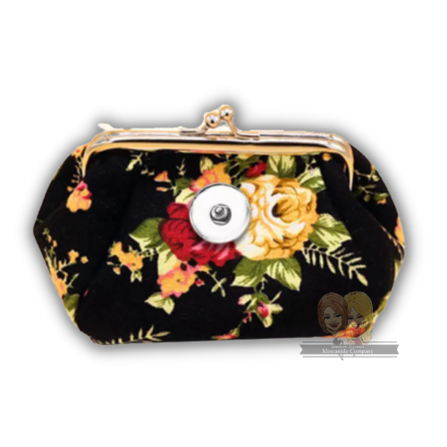 Floral Square Bottom Coin Purse
