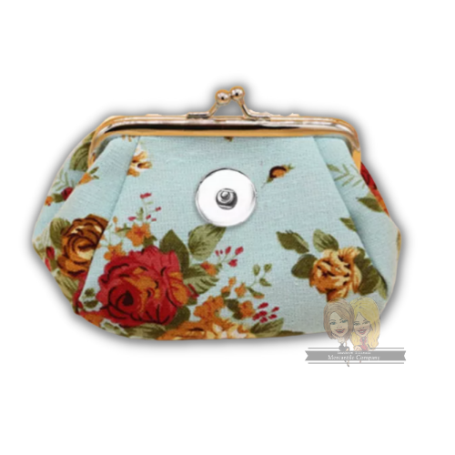 Floral Square Bottom Coin Purse
