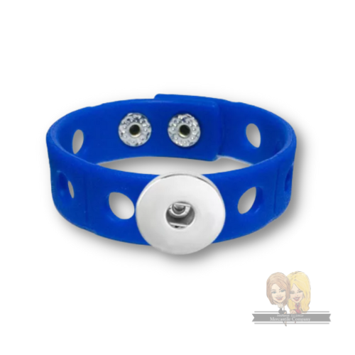 Silicone Snap Bracelet and Charms