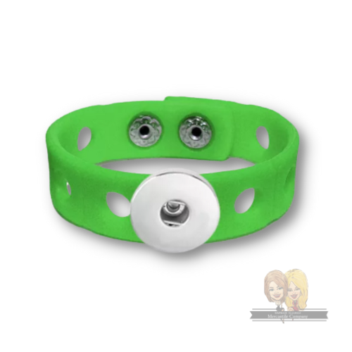 Silicone Snap Bracelet and Charms