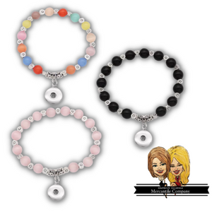 Beaded Mini Snap Bracelets