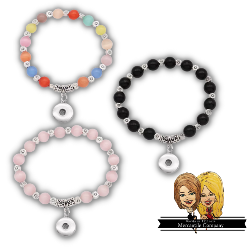 Beaded Mini Snap Bracelets