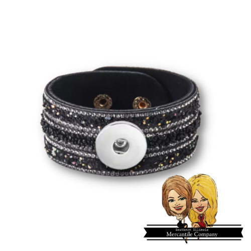 Beaded Rhinestone Cuff Bracelet (1S)