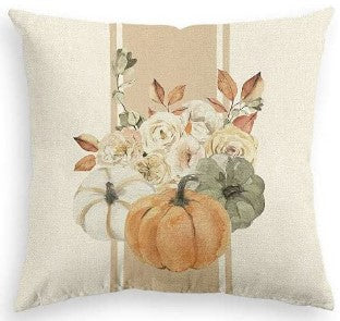 Mixed Pumpkin Bouquet Decorative Pillow Cover