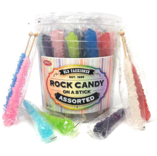 Old Fashioned Rock Candy on a Stick