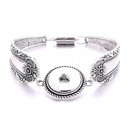 Flatware Style Snap Magnetic Bracelet