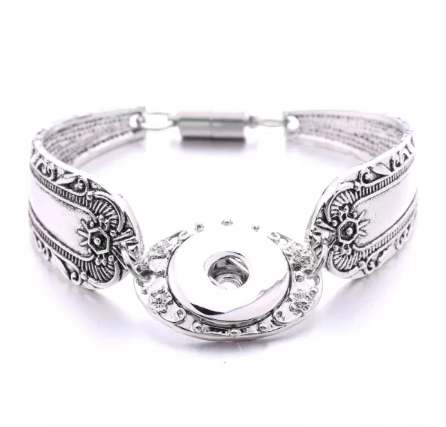 Flatware Style Snap Magnetic Bracelet