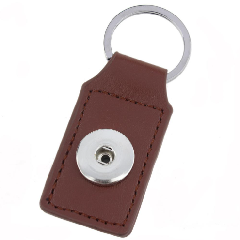 Leather Tab Keychain
