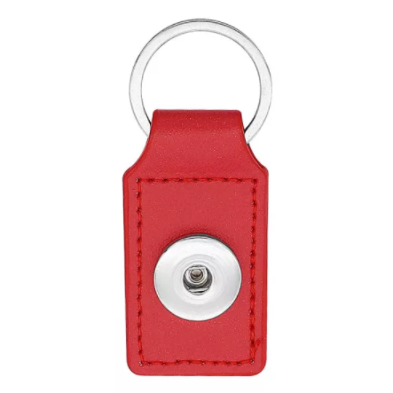 Leather Tab Keychain