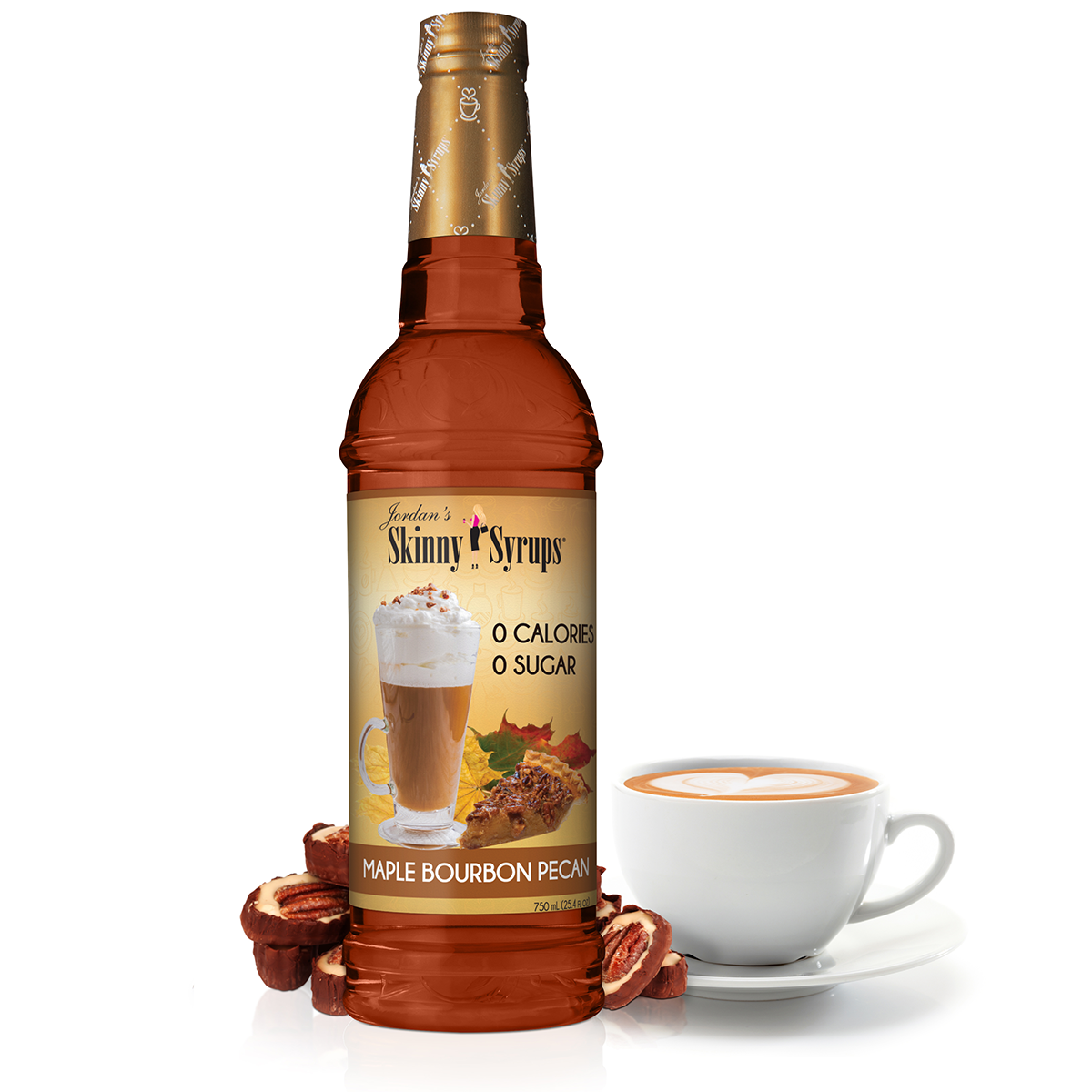 Skinny Maple Bourbon Pecan Syrup