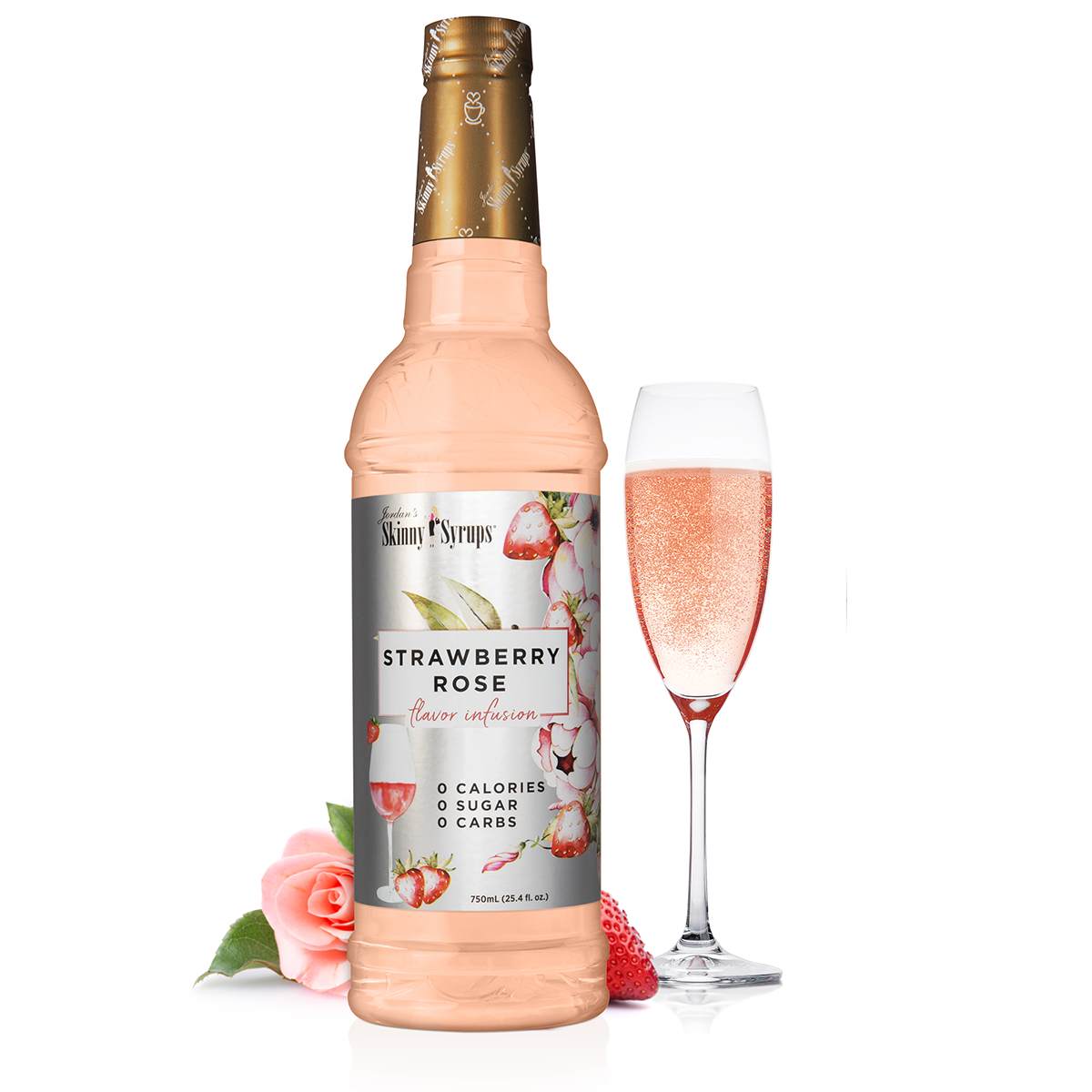 Skinny Strawberry Rose Syrup
