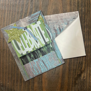 Birthday card with stars