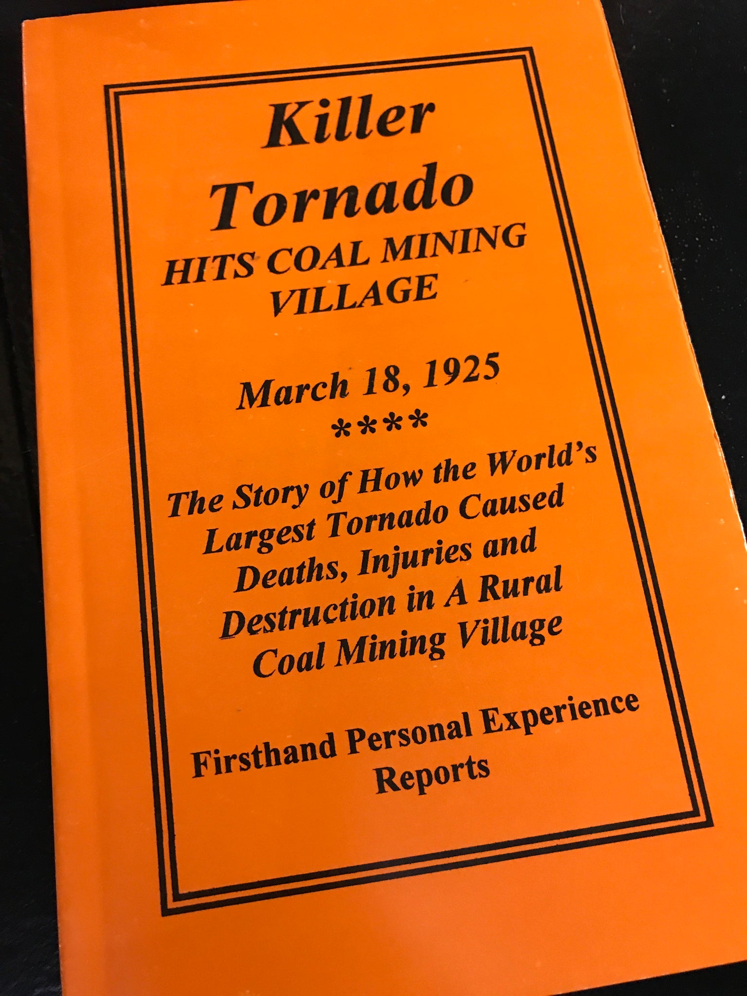 "Killer Tornado" Compiled by James T. Carrier