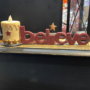 Believe Candle Battery Operated