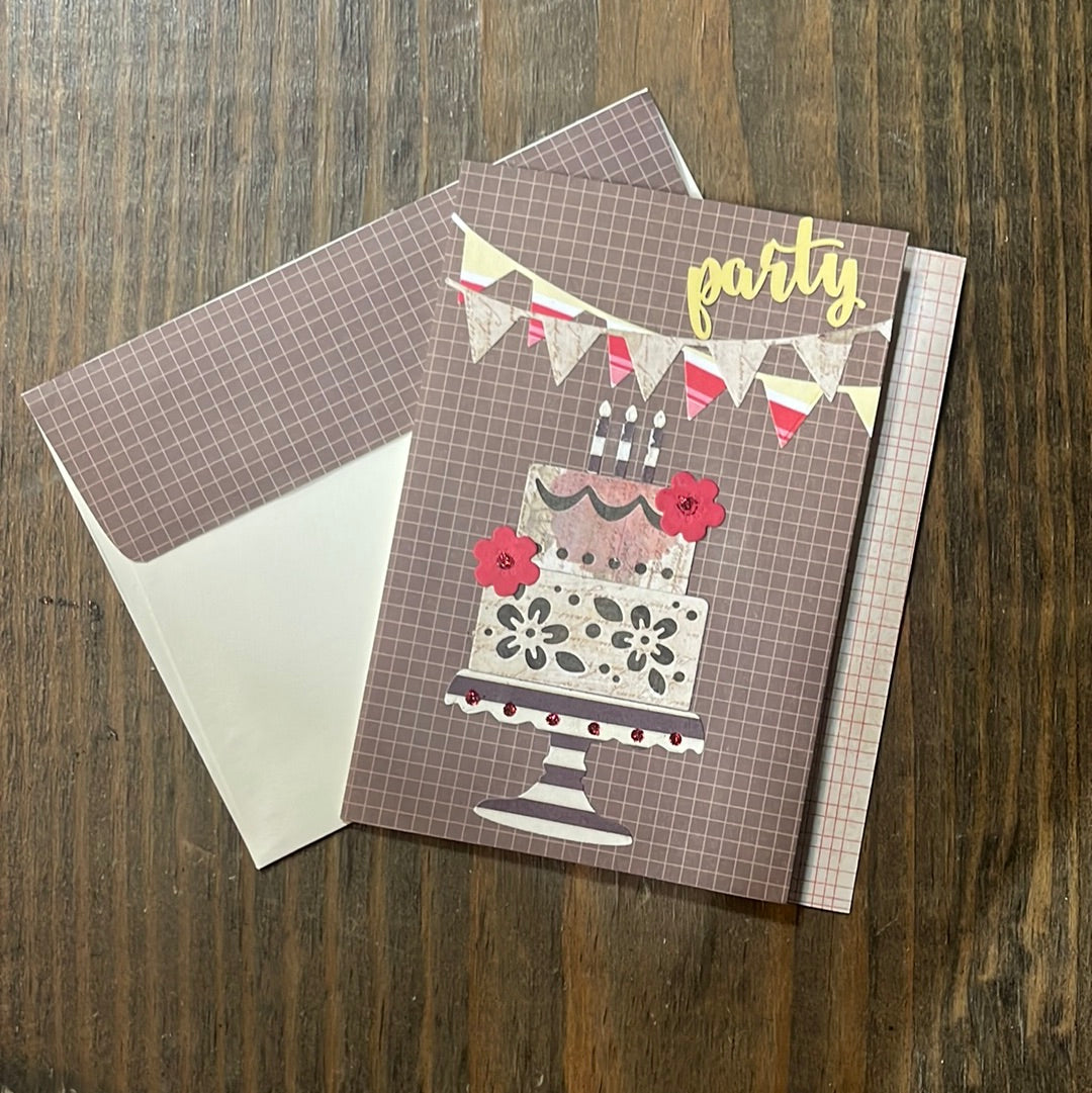 Birthday cake  Thinking of you card