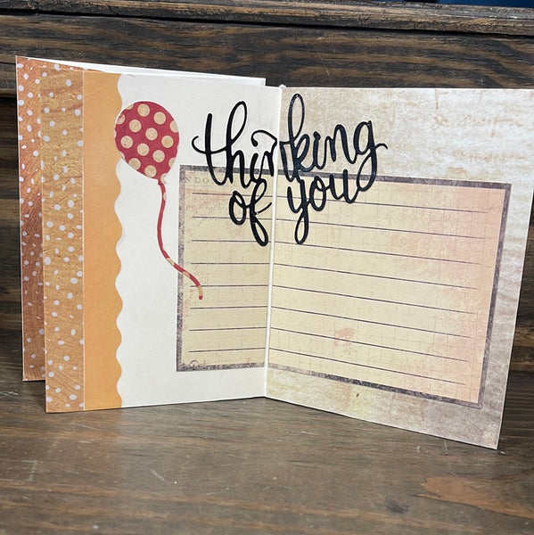 Damask Birthday Cake Card