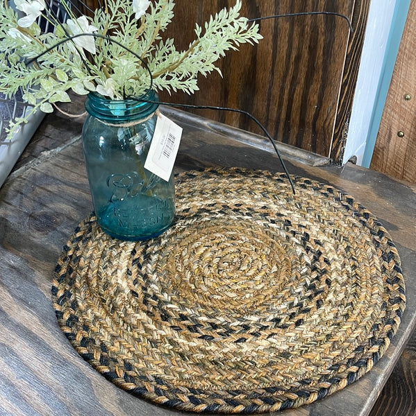 Large Round Braided Placemats