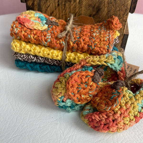 Baby Wash Cloth and Bootie Sets