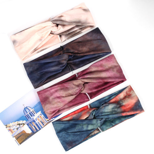 Dark Tie Dye Head Wraps