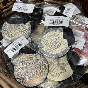 Merc Stamped Ornaments