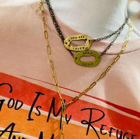 Hand Stamped Necklace