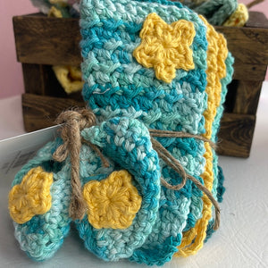 Baby Wash Cloth and Bootie Sets